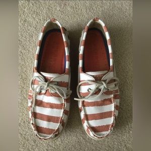 Sperry Red Stripe edition boat men’s striped shoes size 11M